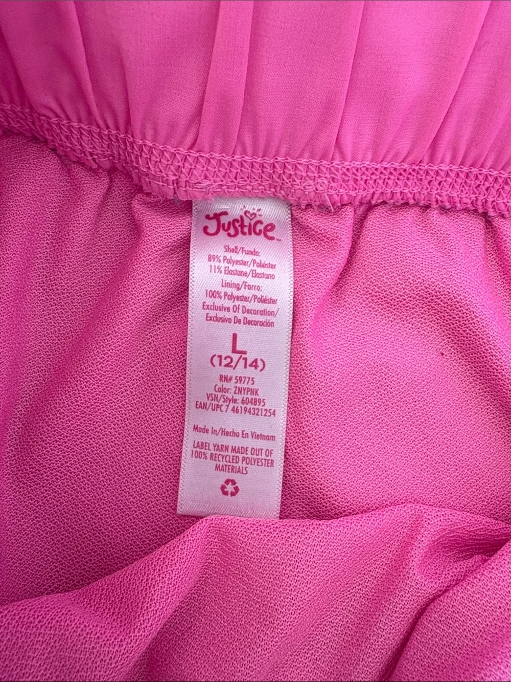 Girls Pink Athletic Shorts - Lightweight Running Shorts